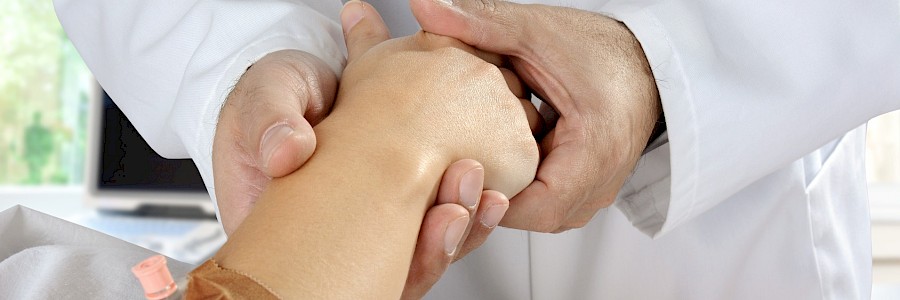 Arzt betreute Patient